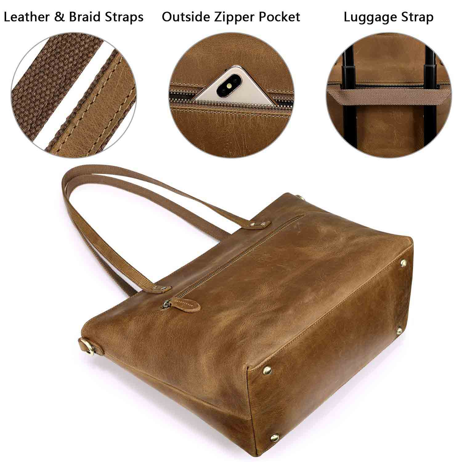 Women Vintage Satchel Tote Bag
