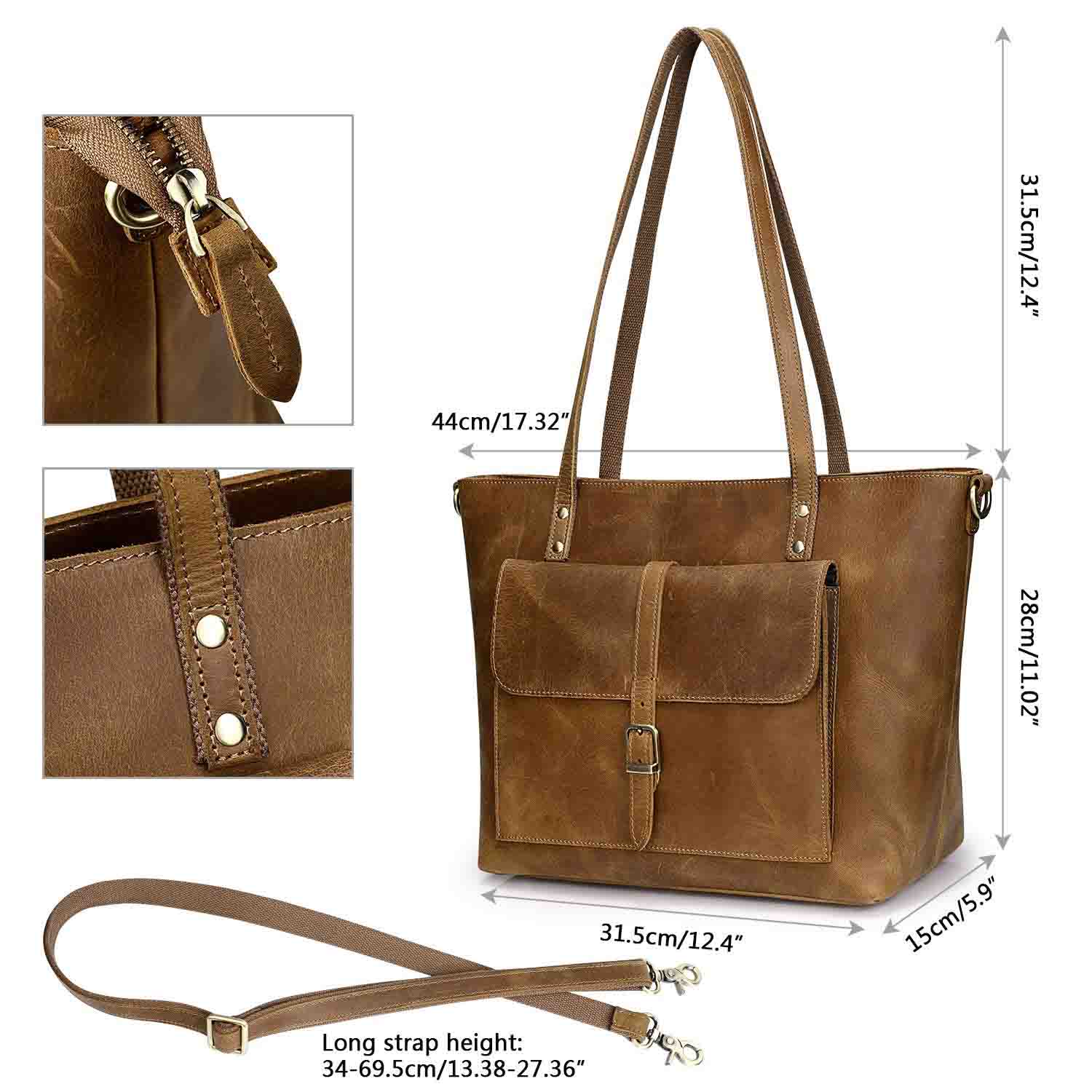Women Vintage Satchel Tote Bag