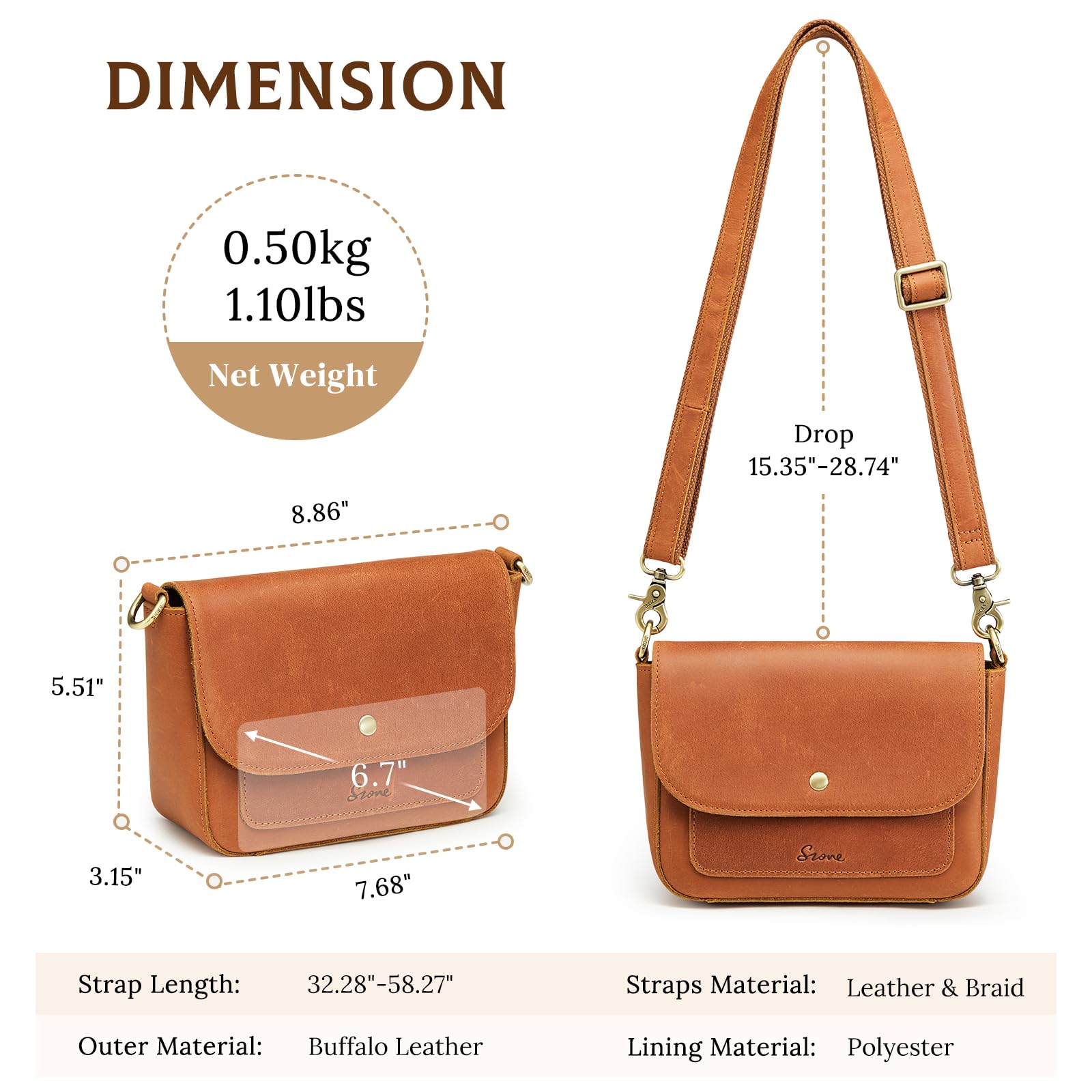 Trendy Small Crossbody Bag With Flap