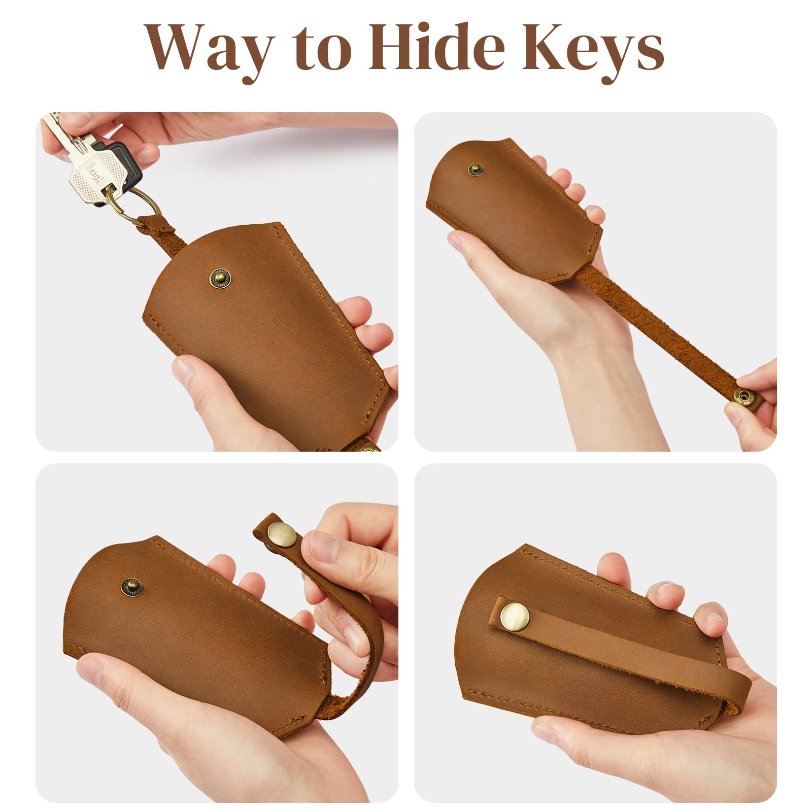 Genuine Leather Key Holder Car Key Case