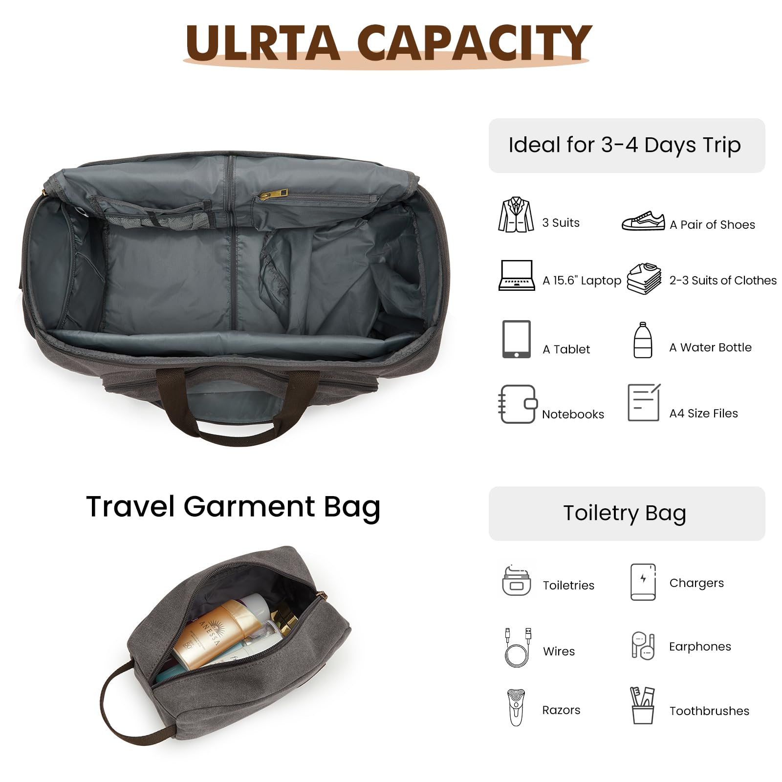 50L All-In-One Garment Travel Bag