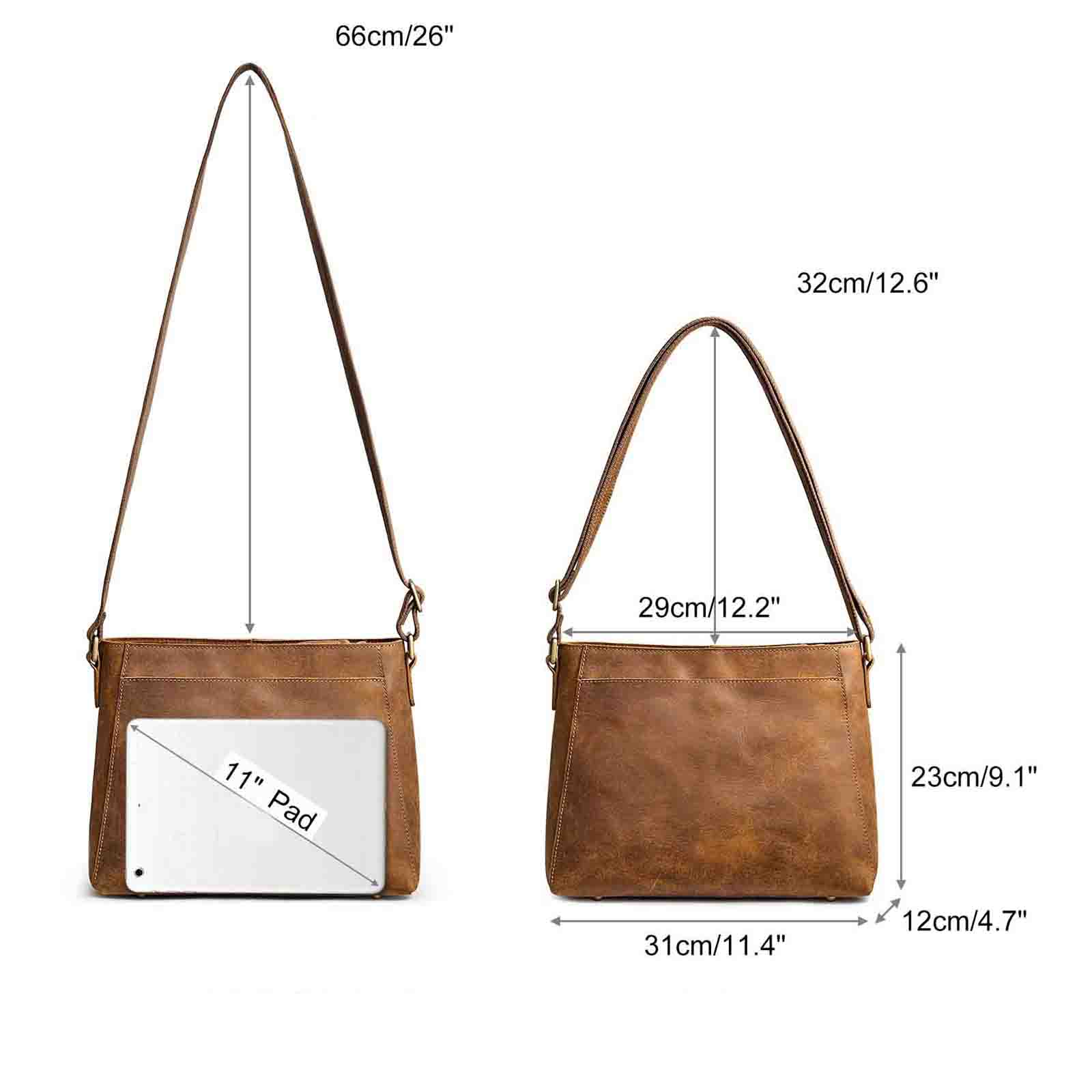 Medium Leather Messenger Bag