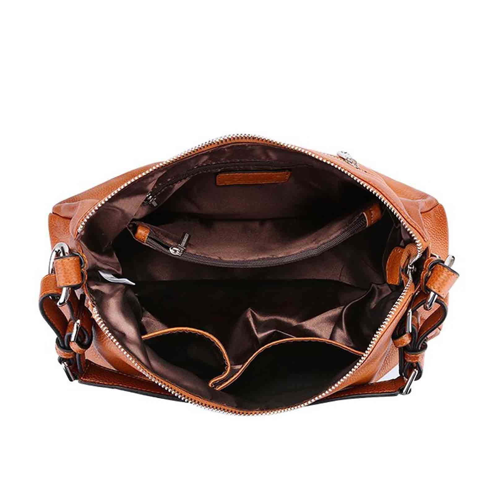 Genuine Leather Hobo Bag