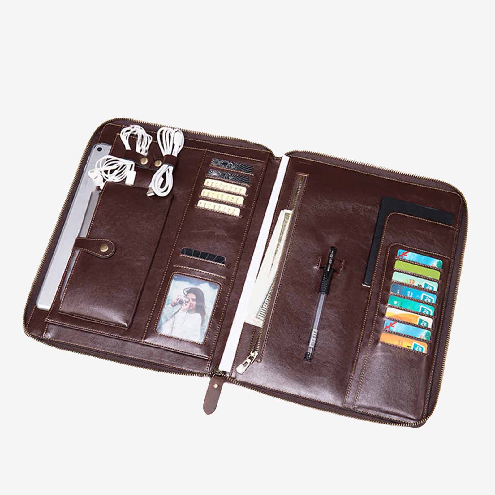 All In One Vintage Ipad Case With Pencil Holder