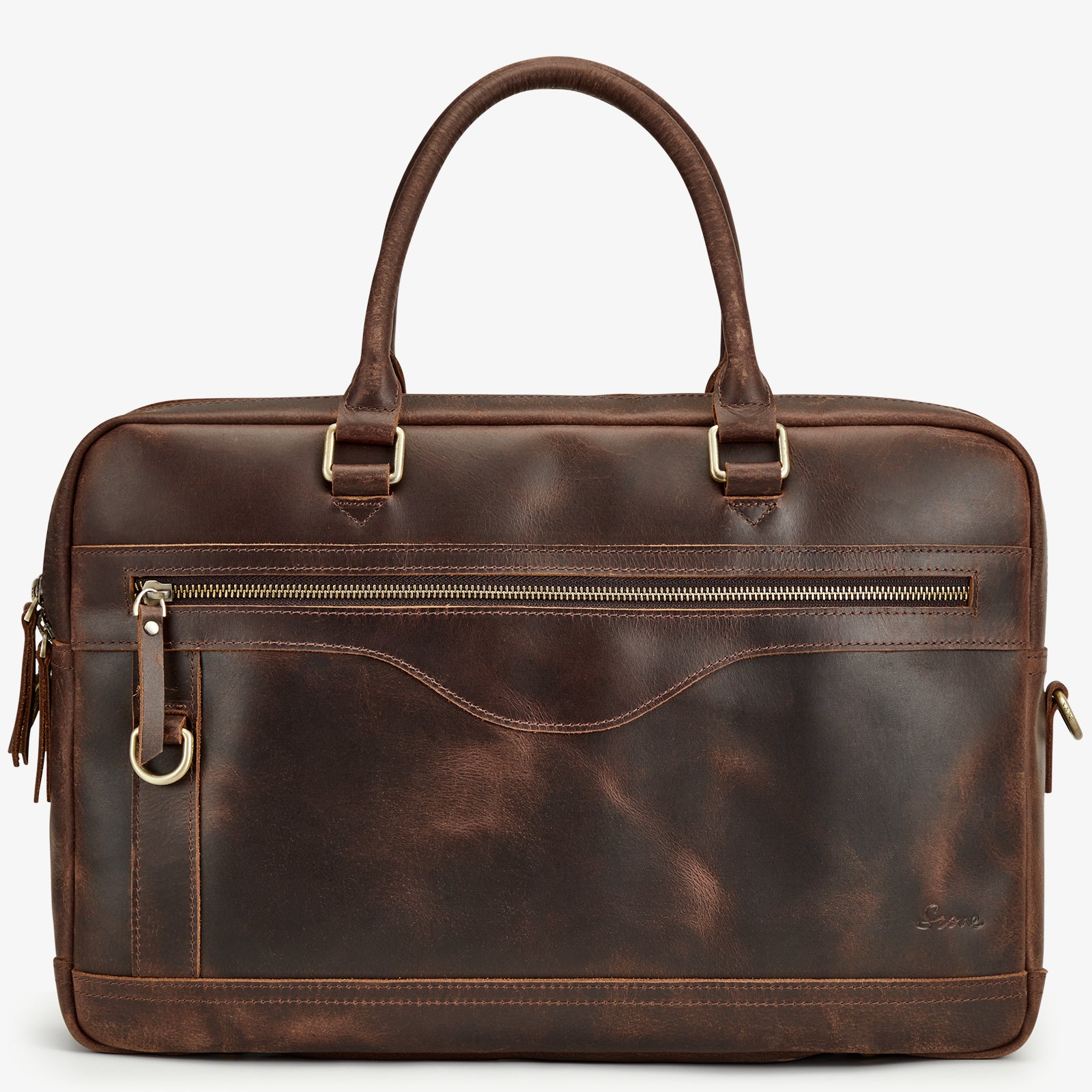 Men's Vintage Leather Laptop Bag