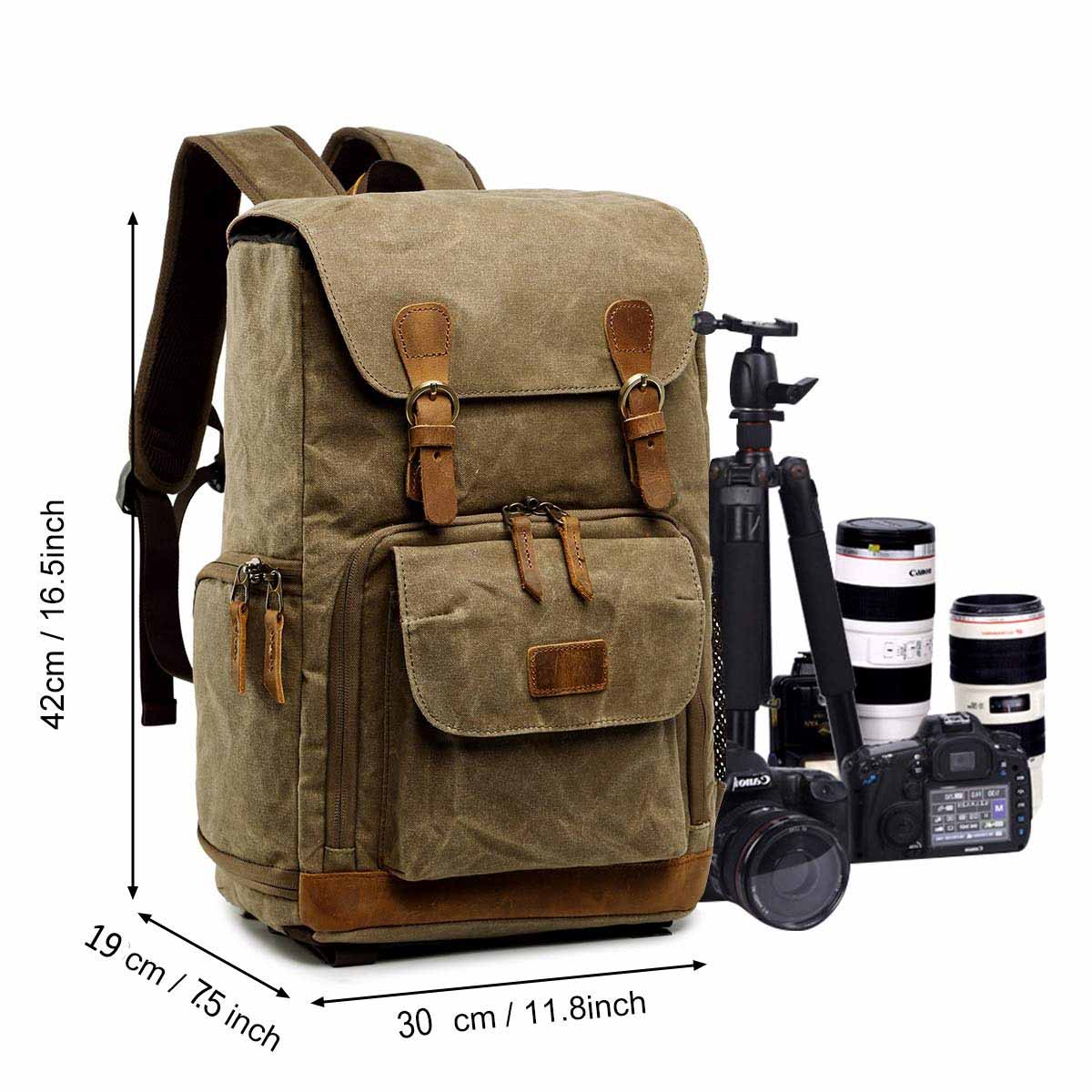 Canvas Camera Backpack