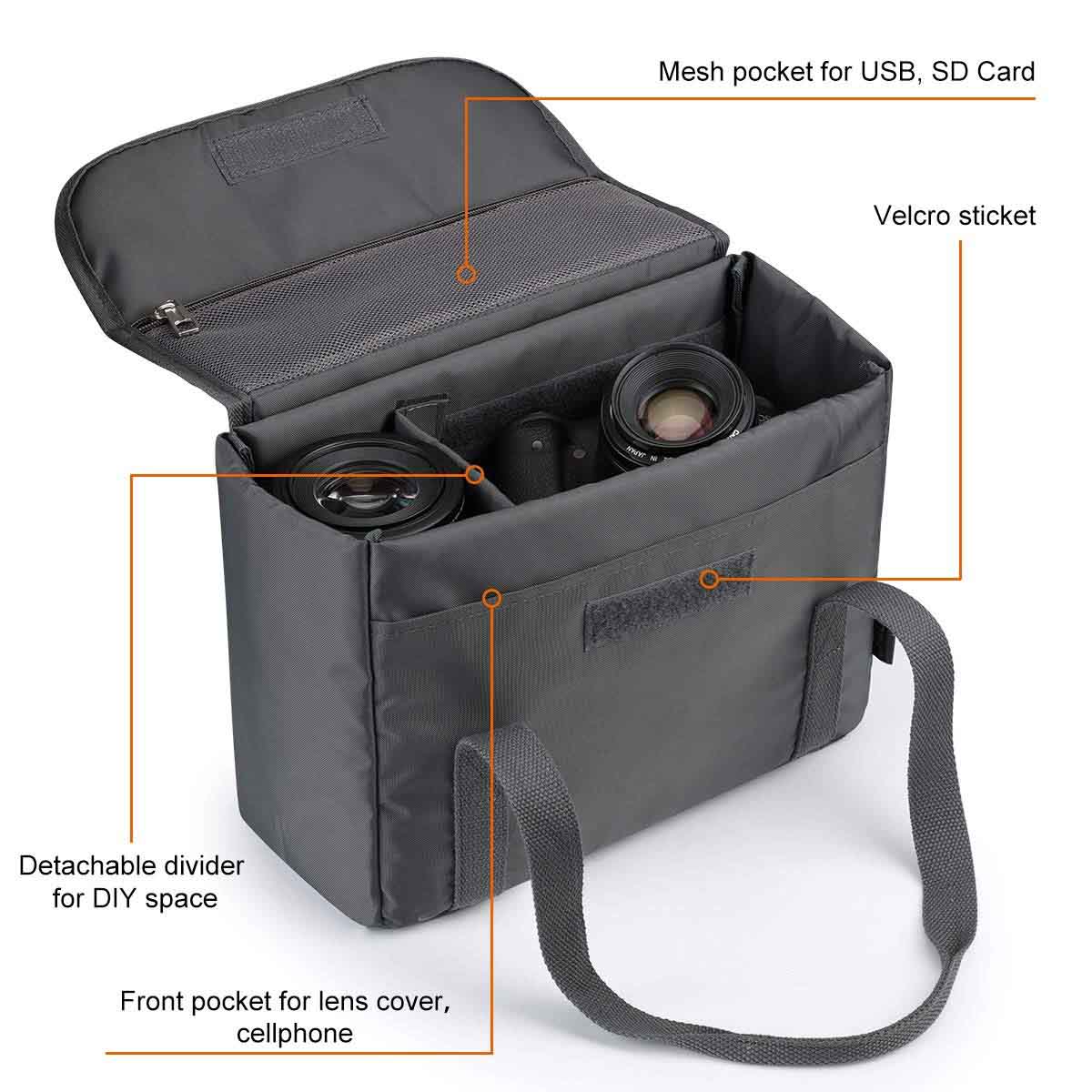 Nylon Camera Insert Bag