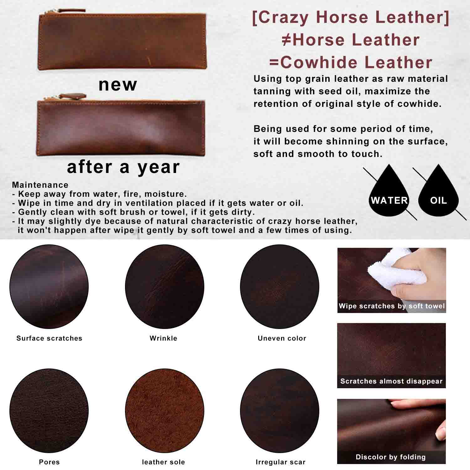 Vintage Leather Tote Bag